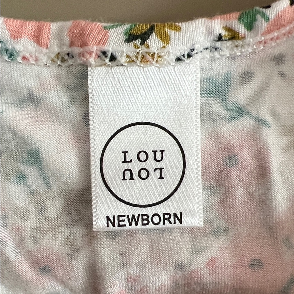 Lou Lou & Company Floral Newborn One Piece Romper - Picture 2 of 6